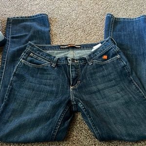 FR rated . Wrangler Women’s jeans . Size  7x34.
